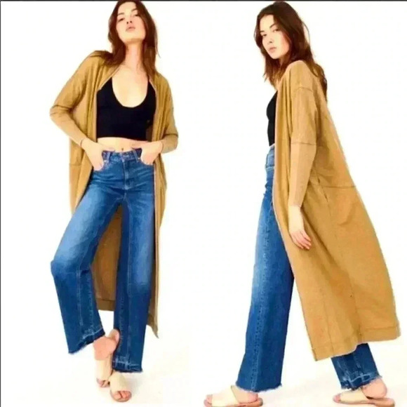 COPY - Free People Cozy Cool Girl Maxi Cardi - Picture 1 of 7